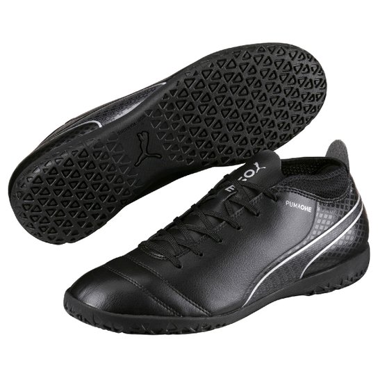 Chuteira Futsal Puma One 17.4 IT Masculina - Preto Menor preço em Chuteira Futsal Puma One 17.4 IT Masculina - Preto