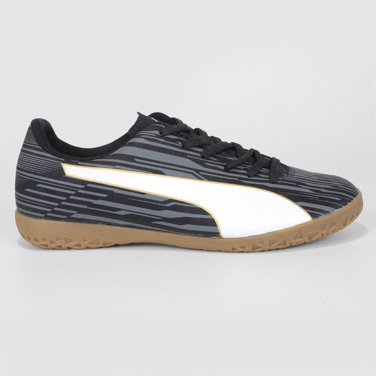 Chuteira Futsal Puma Rapido III - Preto Menor preço em Chuteira Futsal Puma Rapido III - Preto