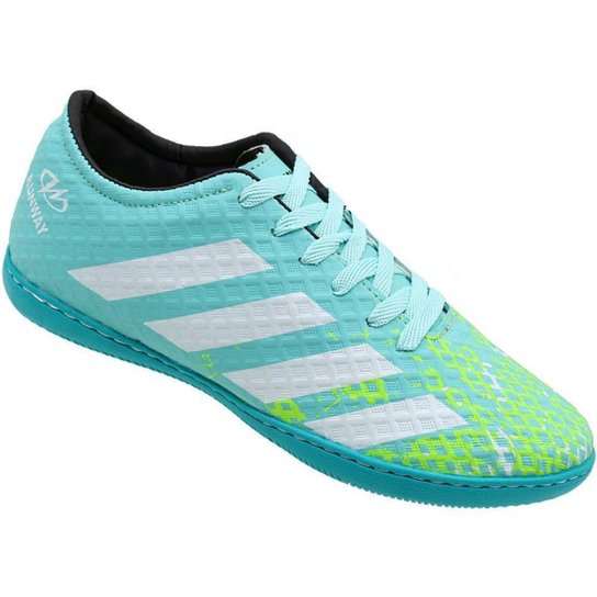 Chuteira Futsal Runway Cano Baixo Macia Futebol Indoor Masculina - Verde água Menor preço em Chuteira Futsal Runway Cano Baixo Macia Futebol Indoor Masculina - Verde água