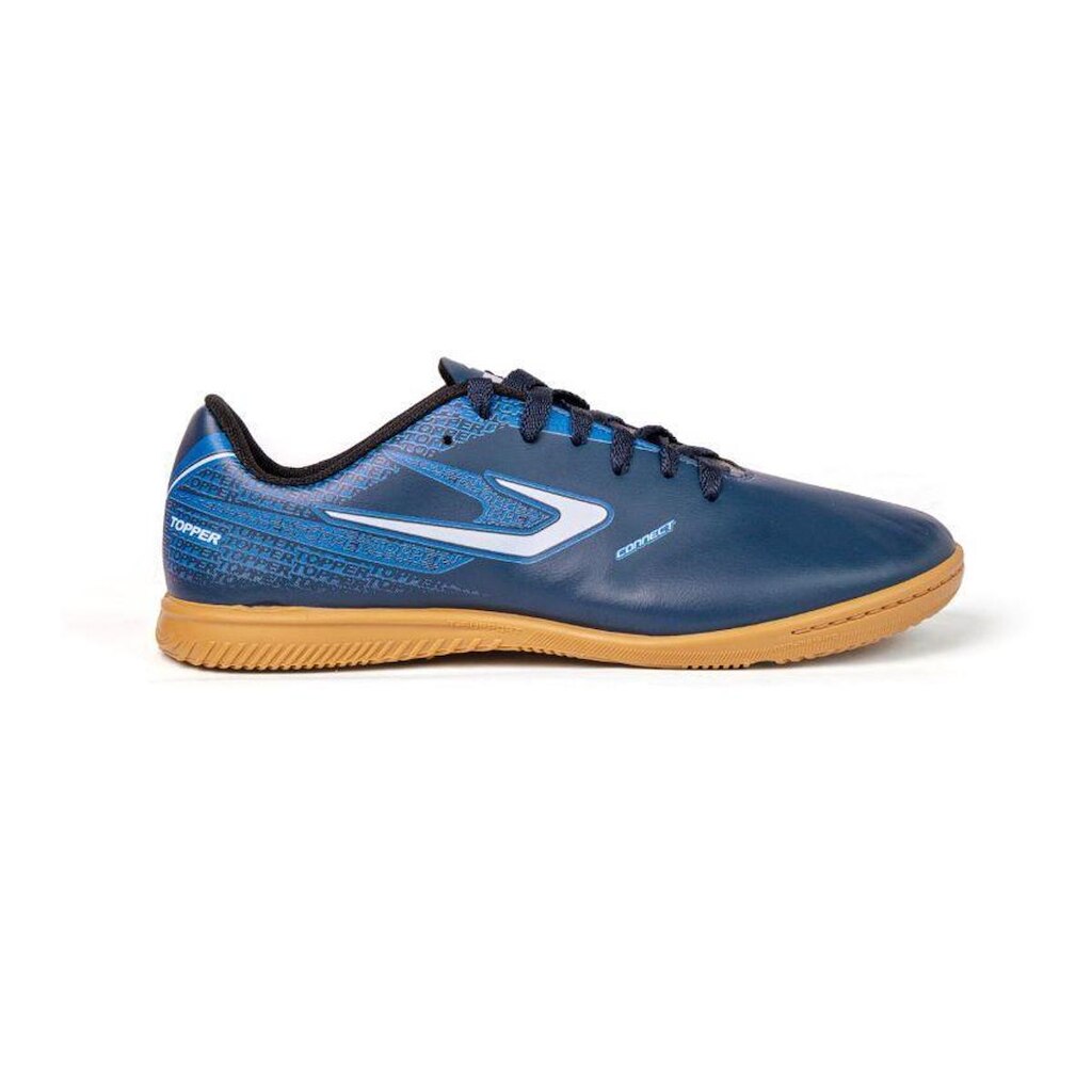 Chuteira Futsal Topper Connect Azul/Branco