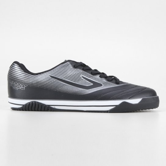 Chuteira Futsal Topper Frontier XI - Preto+Chumbo é ruim? Chuteira Futsal Topper Frontier XI - Preto+Chumbo é boa?