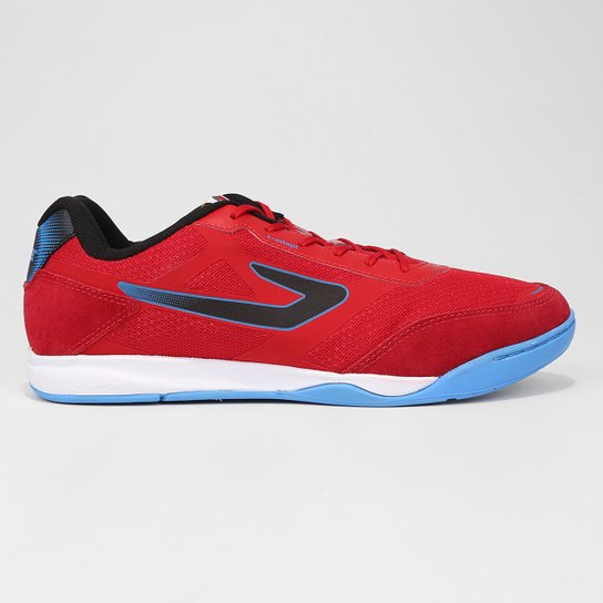 Chuteira Futsal Topper Letra III - Vermelho+Azul Menor preço em Chuteira Futsal Topper Letra III - Vermelho+Azul