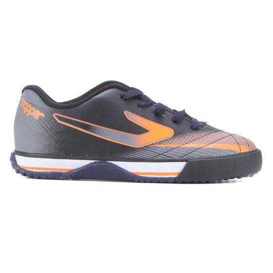 Chuteira Futsal Topper Recreio IV - Preto+Laranja é ruim? Chuteira Futsal Topper Recreio IV - Preto+Laranja é boa?