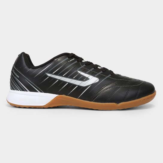 Chuteira Futsal Topper Titanium IX - Preto+Prata Menor preço em Chuteira Futsal Topper Titanium IX - Preto+Prata