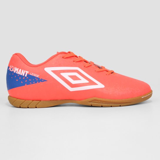 Chuteira Futsal Umbro Adamant League Unissex - Laranja+Branco Menor preço em Chuteira Futsal Umbro Adamant League Unissex - Laranja+Branco