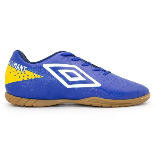 Chuteira Futsal Umbro Adamant League - Azul+amarelo Menor preço em Chuteira Futsal Umbro Adamant League - Azul+amarelo