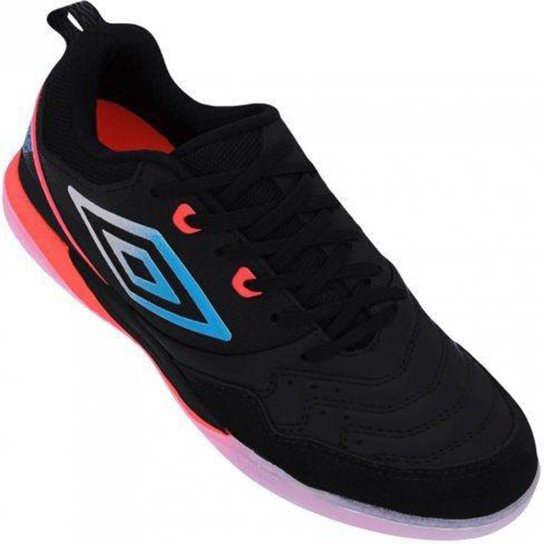 Chuteira Futsal Umbro Indoor Pro 5 - Preto+Azul é ruim? Chuteira Futsal Umbro Indoor Pro 5 - Preto+Azul é boa?