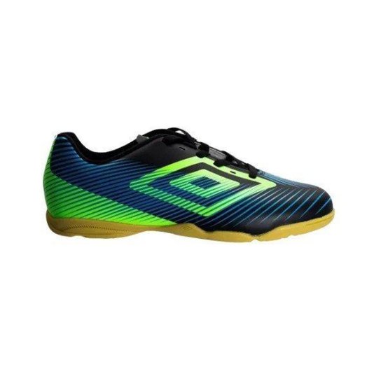 Chuteira Futsal Umbro Indoor Speed II - Marinho/Limão - Marinho+Verde Menor preço em Chuteira Futsal Umbro Indoor Speed II - Marinho/Limão - Marinho+Verde