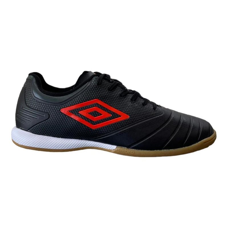 Chuteira Futsal Umbro Indoor Tocco Club Preto + Vermelho Chuteira Futsal Umbro Indoor Tocco Club Preto + Vermelho