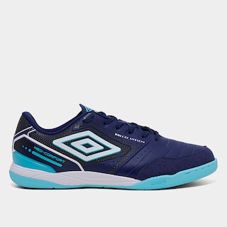 Chuteira Futsal Umbro Neo-Comfort II - Azul+Branco
