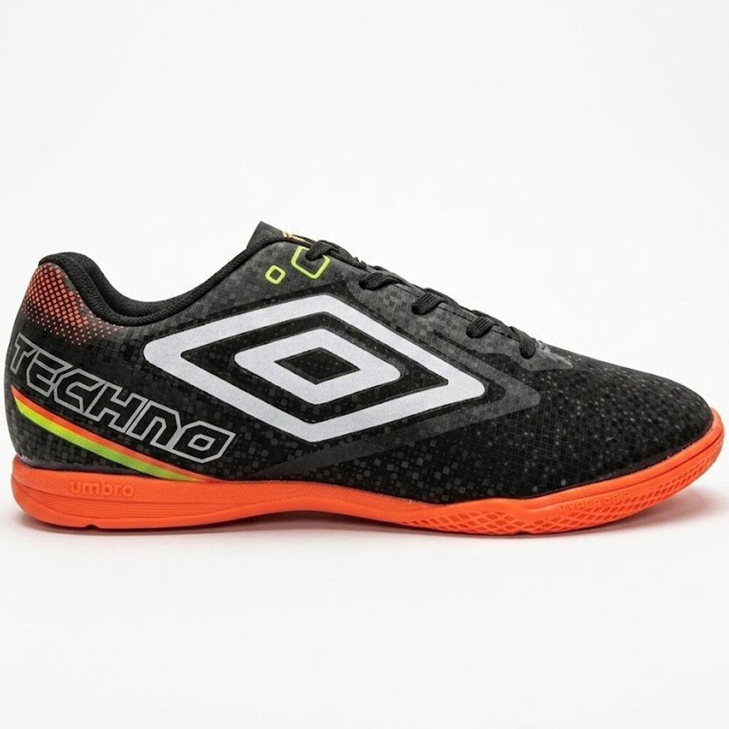 Chuteira Futsal Umbro Techno II Infantil Preto