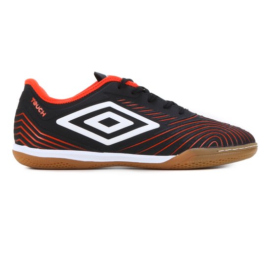 Chuteira Futsal Umbro Touch - Preto+Laranja Menor preço em Chuteira Futsal Umbro Touch - Preto+Laranja