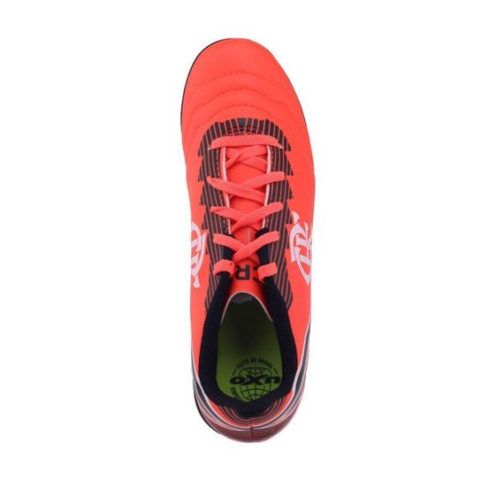Chuteira Inf Campo PVC OXN Dynamic 2 Flamengo RubroNegro
