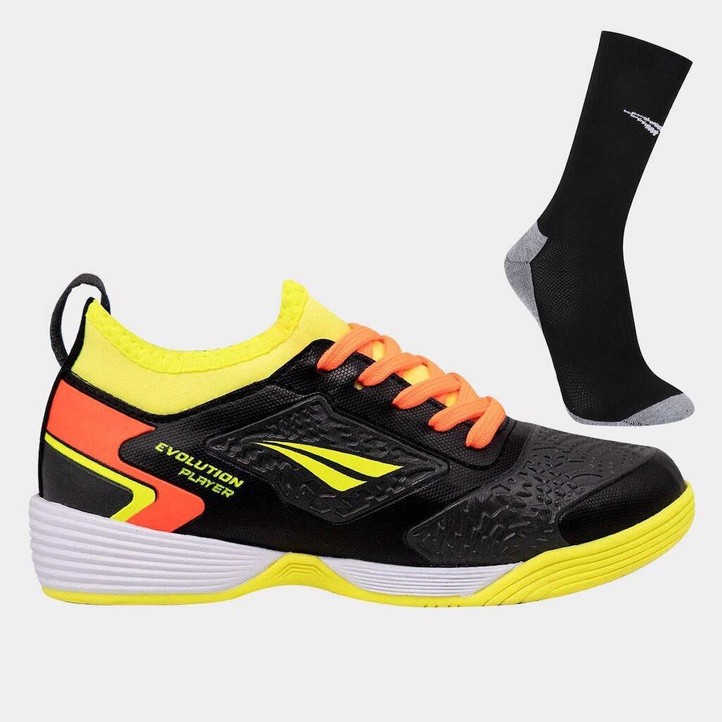 Chuteira Infantil Futsal Penalty Evolution Player Locker Y+Meia