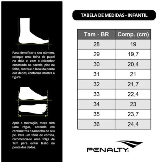 Chuteira Infantil Futsal Penalty Max 200 Kids Y-1 Meninos