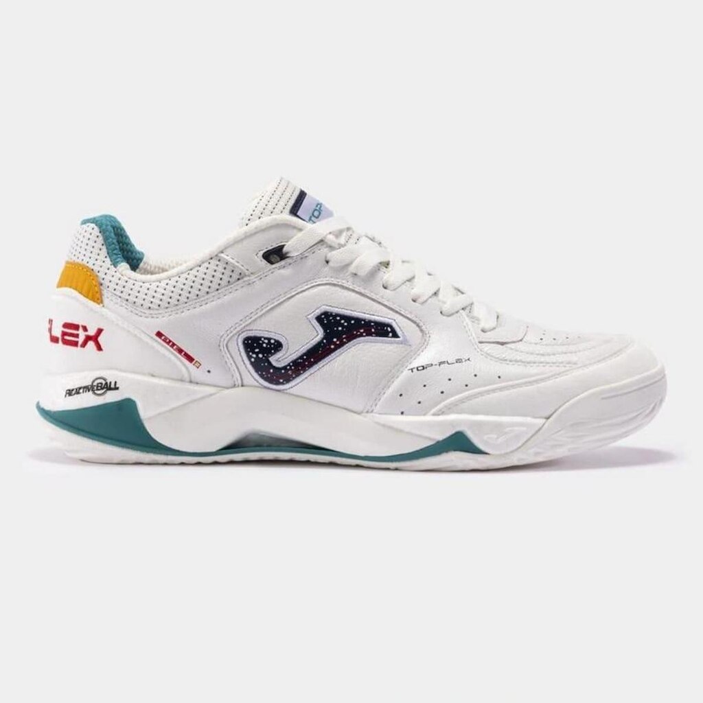 Chuteira Joma Futsal Top Flex Plus Branca/Verde