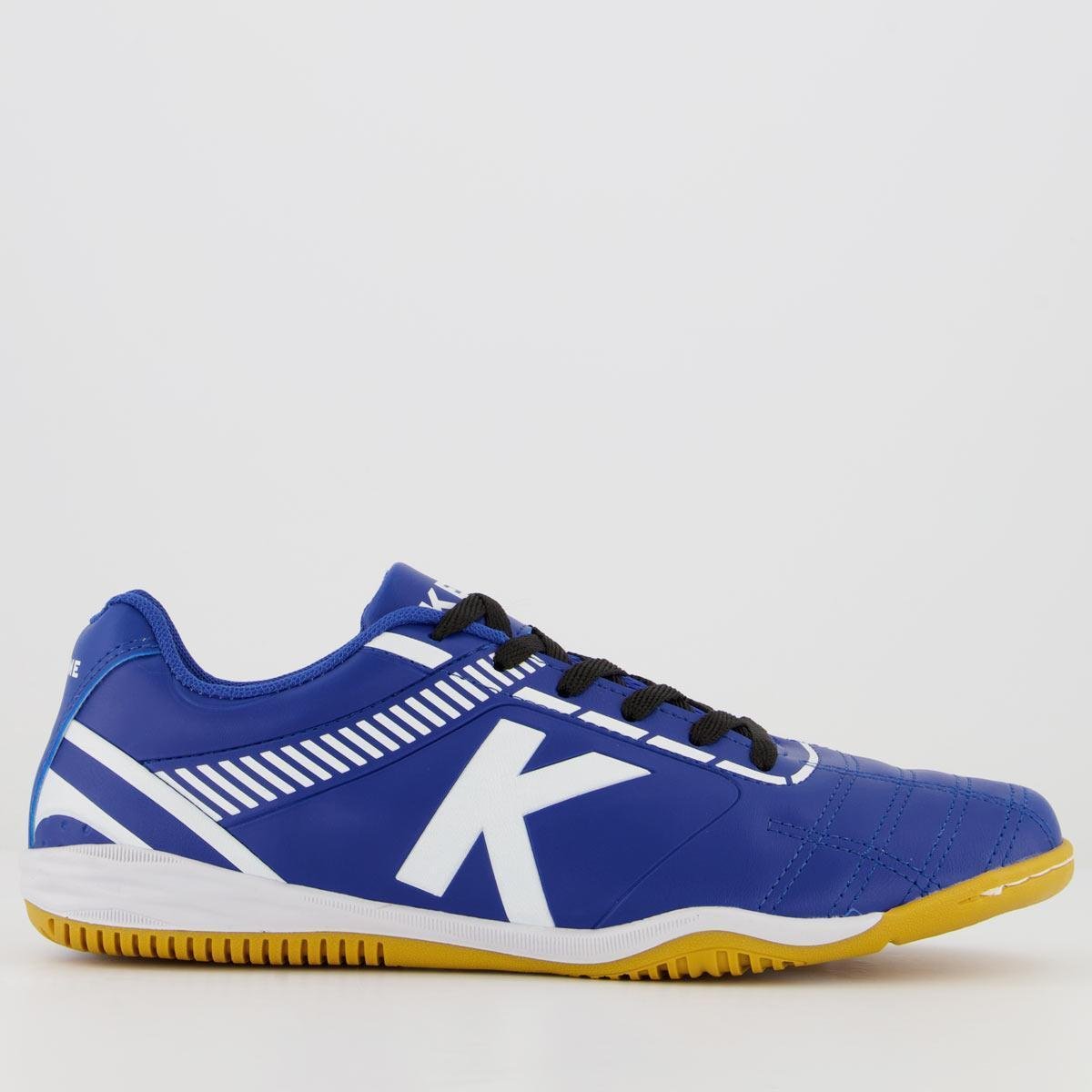 Chuteira Kelme Fuerza Futsal Azul Menor preço em Chuteira Kelme Fuerza Futsal Azul