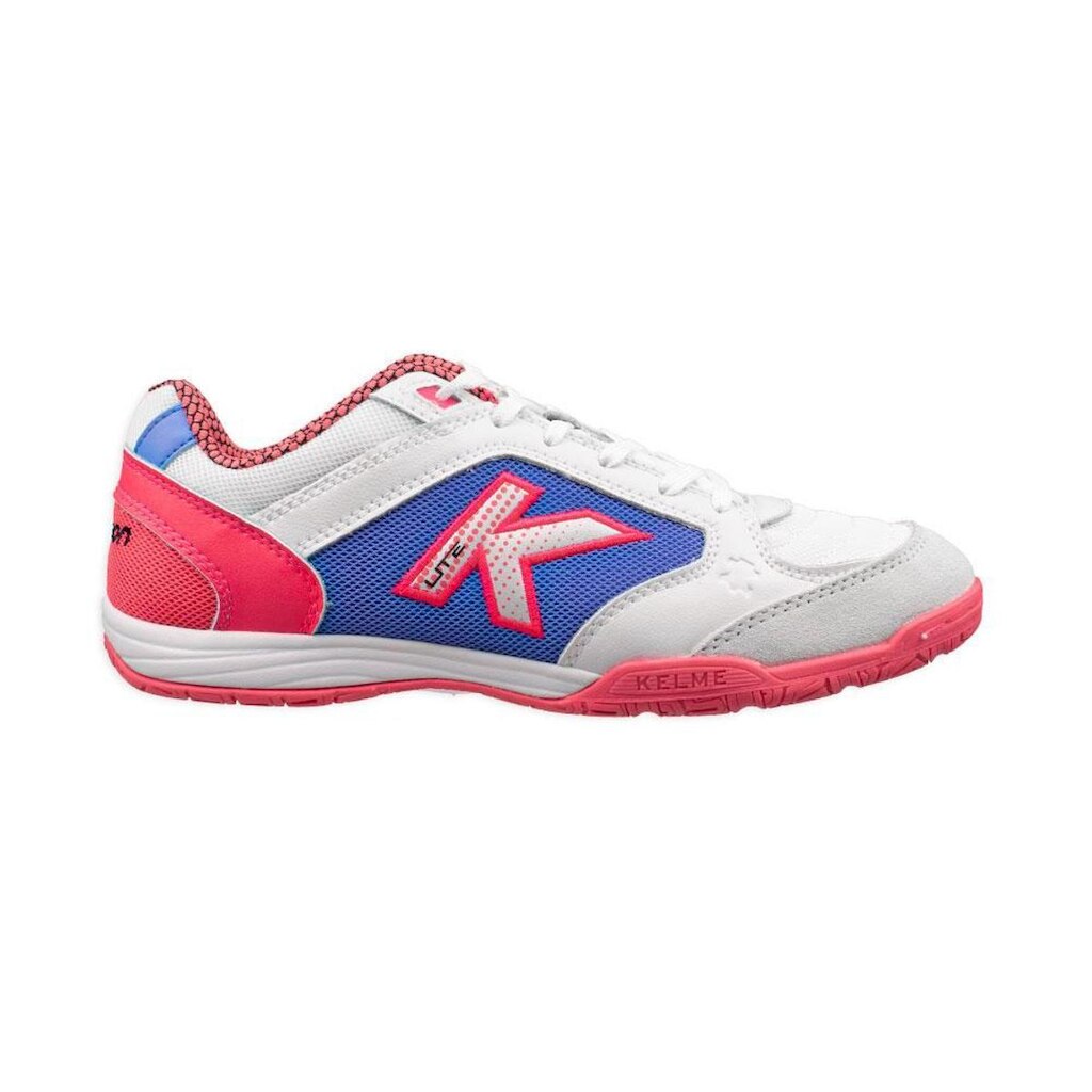 Chuteira Kelme Precision Lite Futsal Branco/Lilás