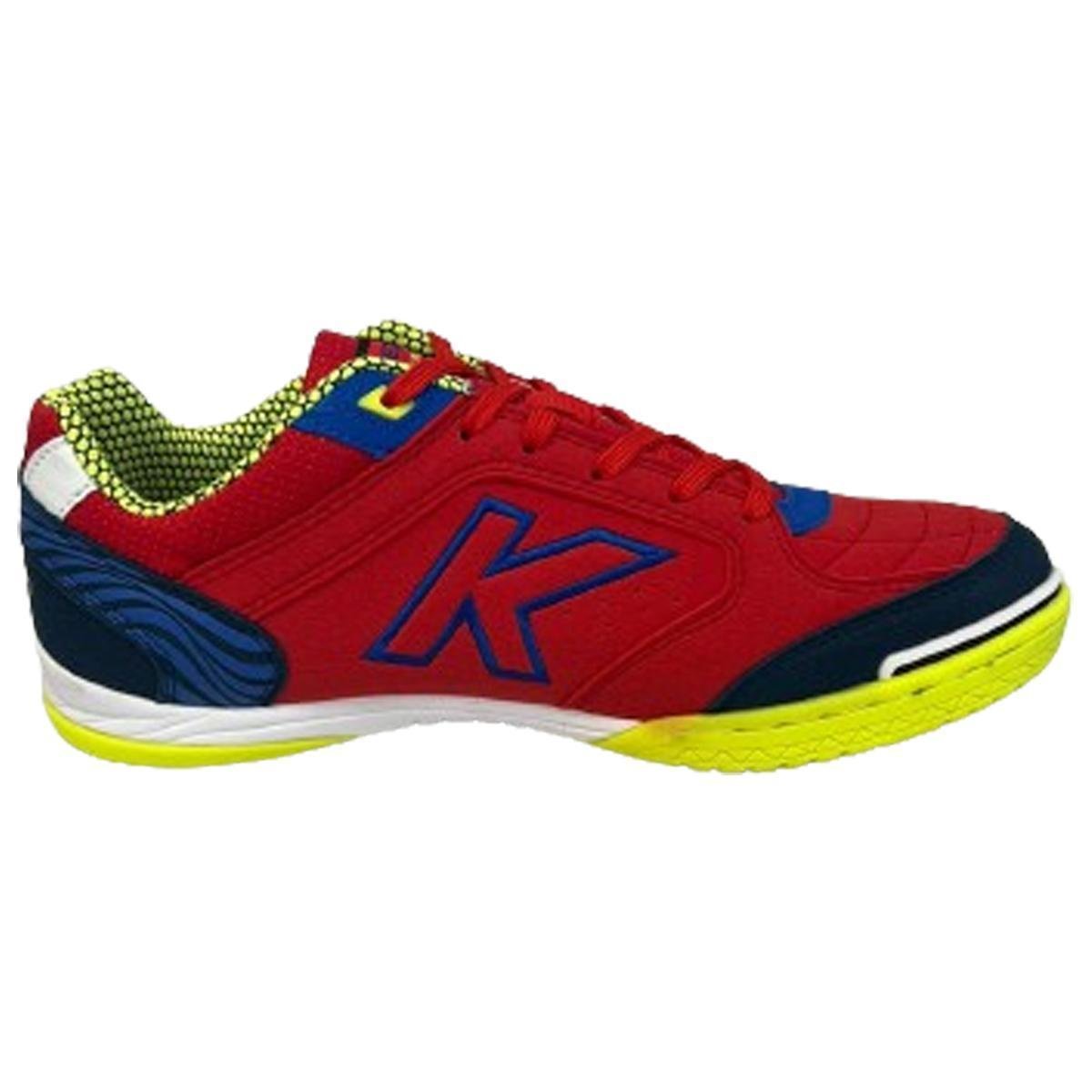 Chuteira Kelme Sin Precision Futsal Masculino - Vermelho e Azul Menor preço em Chuteira Kelme Sin Precision Futsal Masculino - Vermelho e Azul