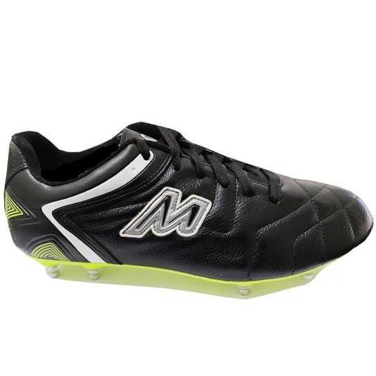 Chuteira Mathaus Agile Fg campo - Preto+Branco Menor preço em Chuteira Mathaus Agile Fg campo - Preto+Branco