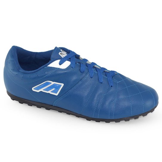 Chuteira Mathaus Roma Society Couro Masculina - Marinho Menor preço em Chuteira Mathaus Roma Society Couro Masculina - Marinho