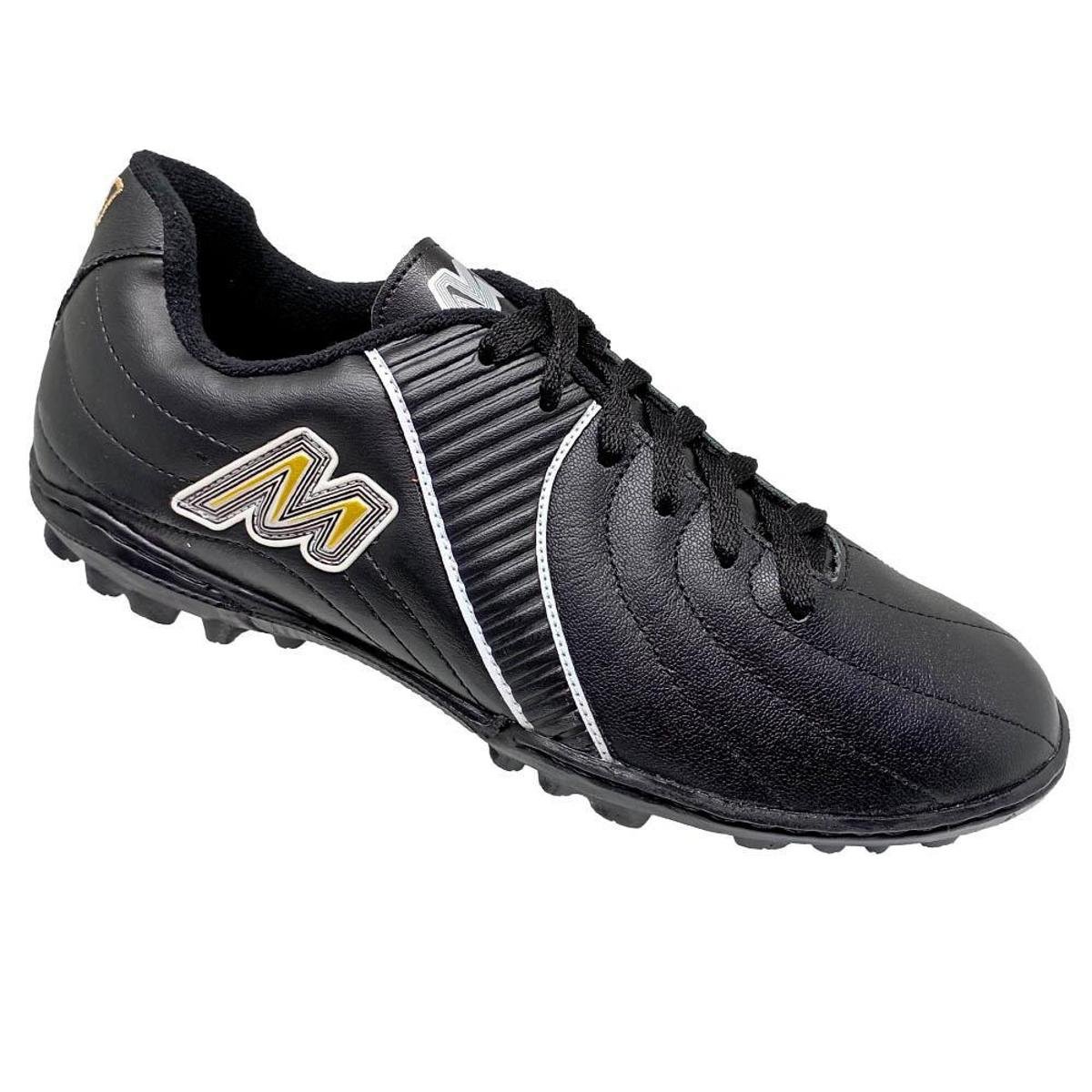 Chuteira Mathaus Society Sensor Masculina - Preta Menor preço em Chuteira Mathaus Society Sensor Masculina - Preta