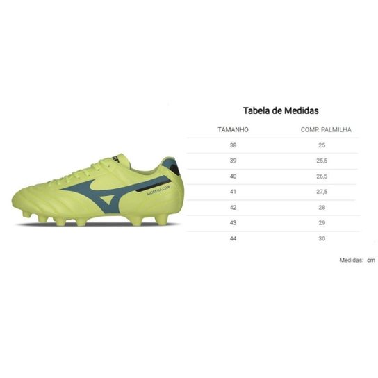 Chuteira Mizuno Campo Morelia Club MD Verde 107680680
