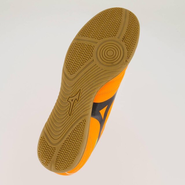 Chuteira Mizuno Morelia Club IN Futsal Laranja e Preta