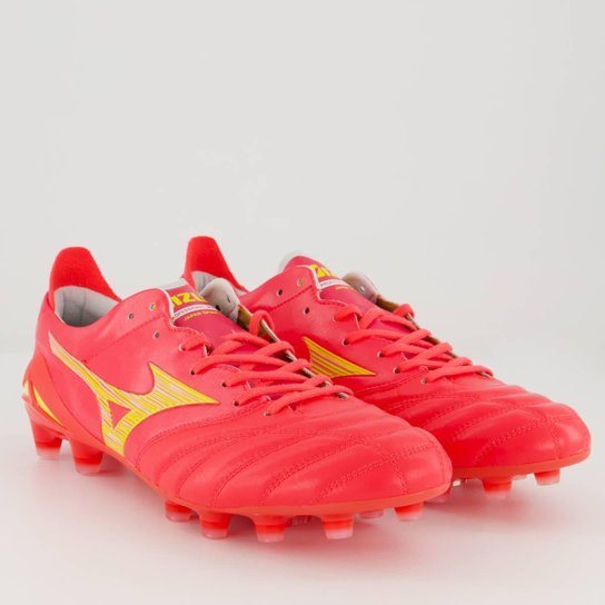 Chuteira Mizuno Morelia Neo IV Japan Campo Vermelha