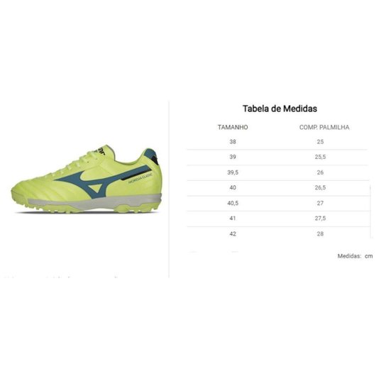Chuteira Mizuno Society Morelia Classic AS Verde Claro 107678678