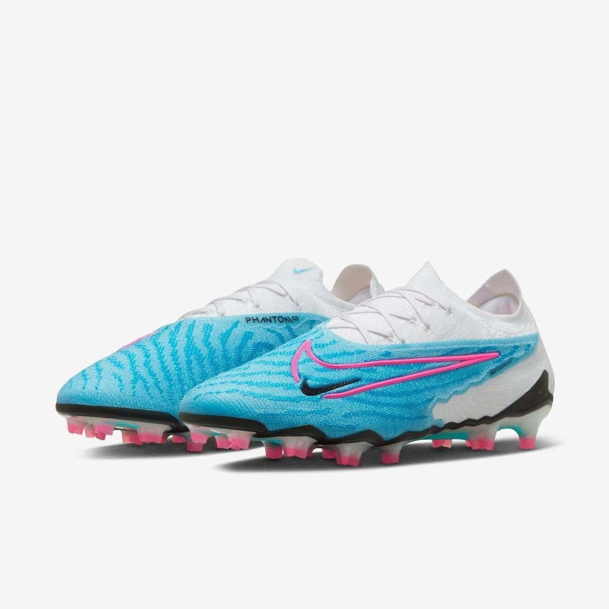 Chuteira Nike Gripknit Phantom GX Elite Campo - Azul | Netshoes