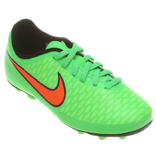 Chuteira Nike Magista Ola FG-R Campo Infantil Verde Limão+