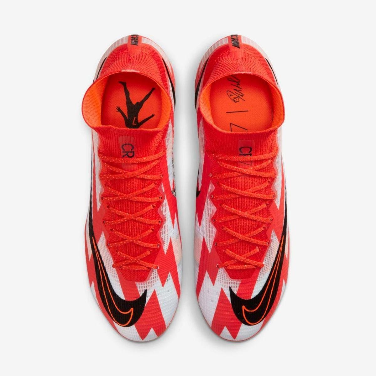 Chuteira Nike Mercurial Superfly 8 Elite CR7 Masculina - Vermelho