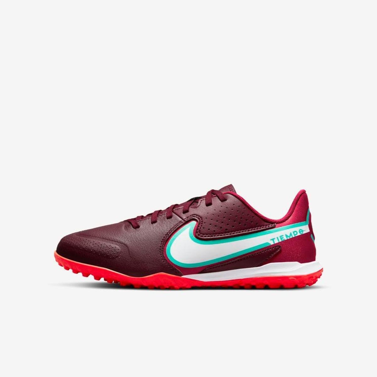 Chuteira Nike Tiempo Legend 9 Academy TF Infantil - Vermelho