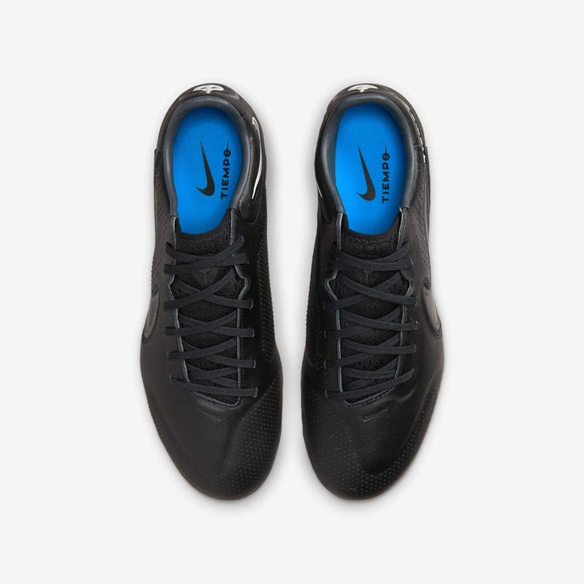 シューズ NIKE TIEMPO LEGEND 9 PRO HG \"Black Blue\" Chuteira NIKE Tiempo Legend 9 Pro Society Black Pack
