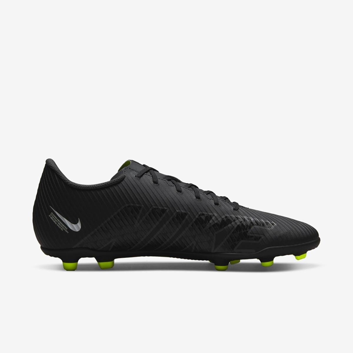 Chuteira Nike Vapor 15 Club Campo - Preto+Branco | Netshoes