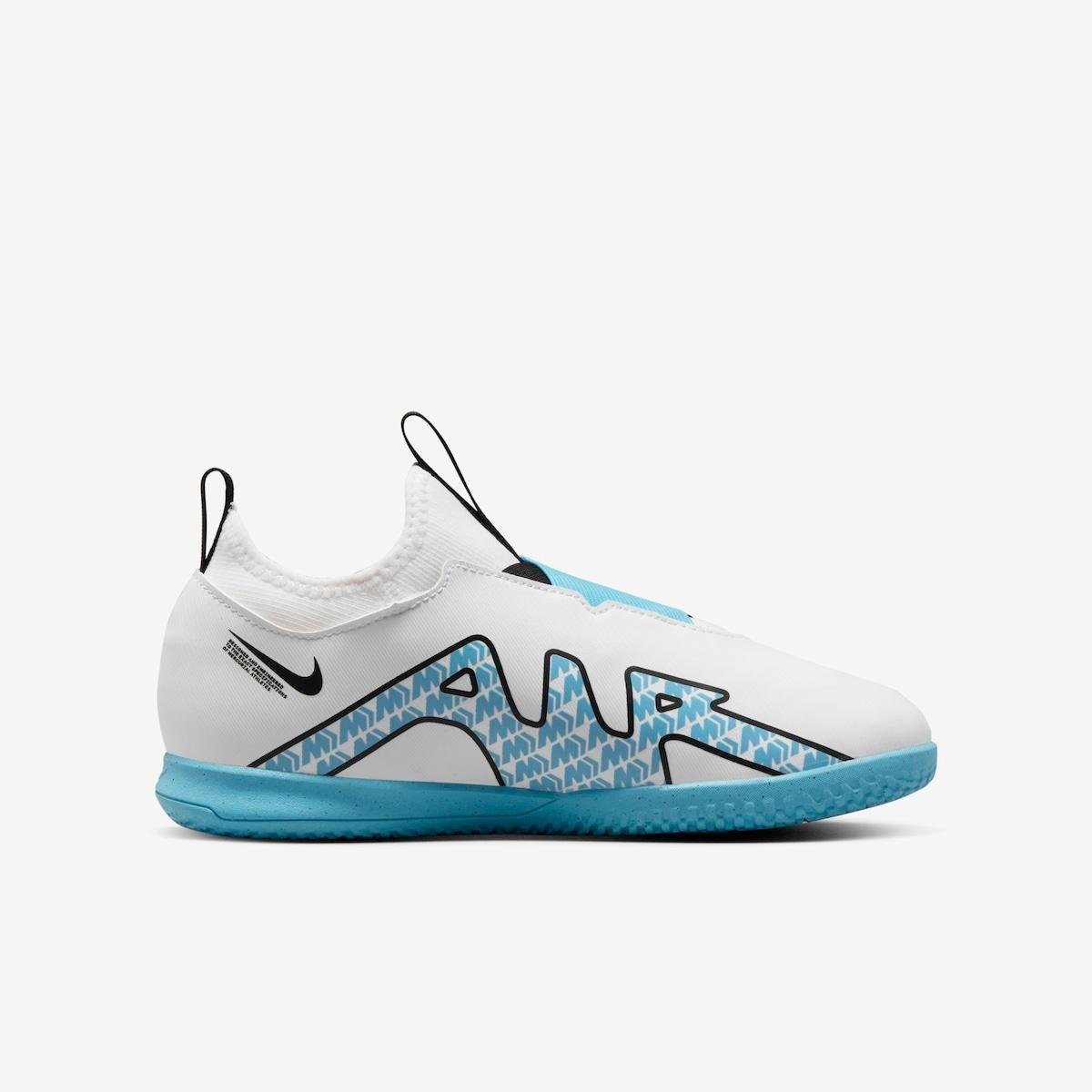 Chuteira Nike Zoom Vapor 15 Academy Infantil Futsal - Branco