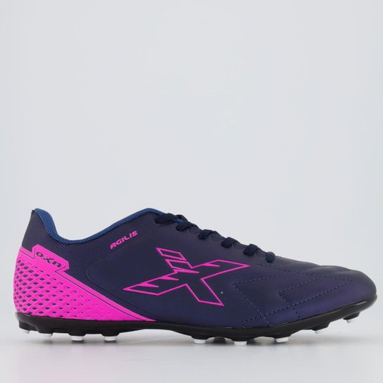 Chuteira Oxn Agilis Society - Azul Menor preço em Chuteira Oxn Agilis Society - Azul