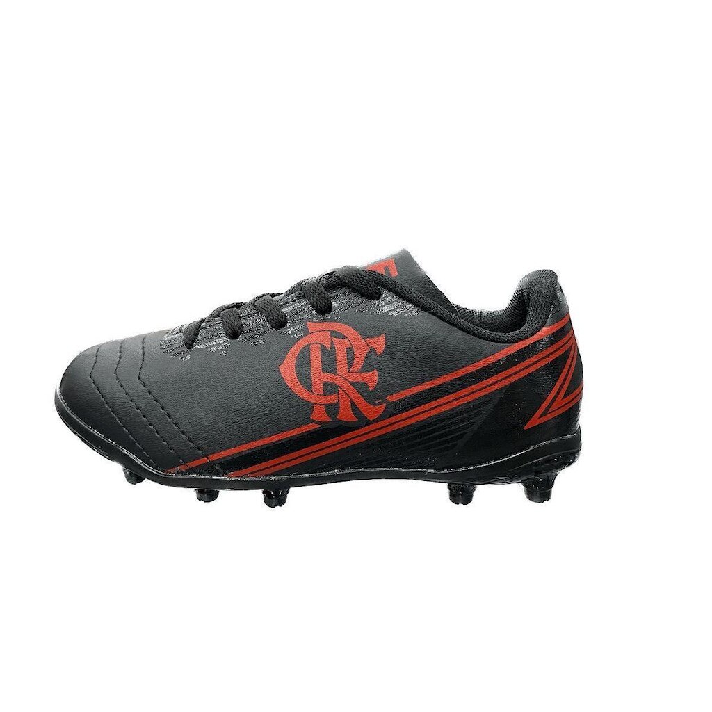 Chuteira OXN Dynamic 2 Flamengo - PRETO/VERMELHO 36