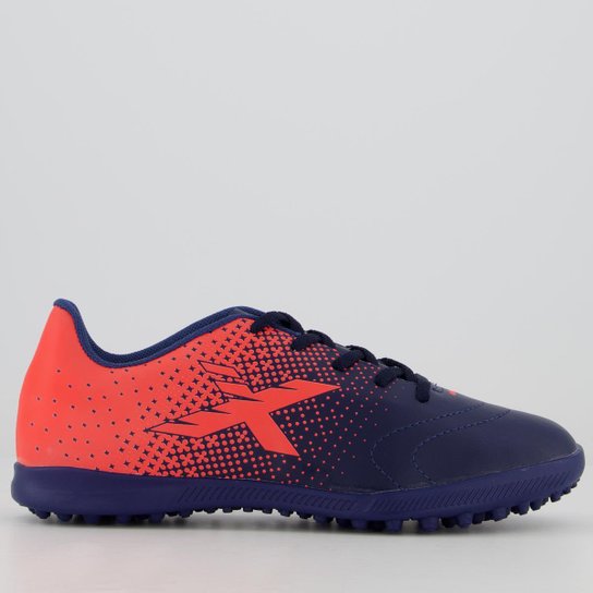 Chuteira Oxn Express Fit Society Juvenil Azul - Azul Menor preço em Chuteira Oxn Express Fit Society Juvenil Azul - Azul