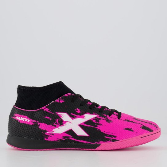 Chuteira Oxn Fusion Grip 3 Neo Futsal Preta e Rosa - Preto Menor preço em Chuteira Oxn Fusion Grip 3 Neo Futsal Preta e Rosa - Preto