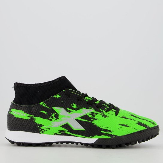 Chuteira Oxn Fusion Grip 3 Neo Society Preta e Verde - Preto Menor preço em Chuteira Oxn Fusion Grip 3 Neo Society Preta e Verde - Preto