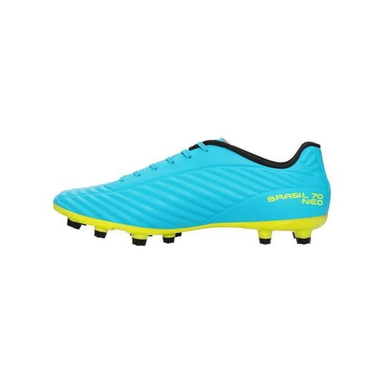 Chuteira Penalty Campo Brasil 70 Neo XX - Azul e Amarelho