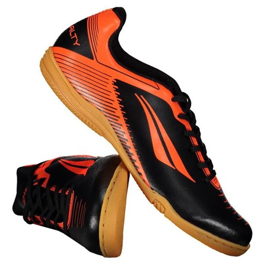 Chuteira Penalty ra VIII Futsal Juvenil - Preto Menor preço em Chuteira Penalty ra VIII Futsal Juvenil - Preto