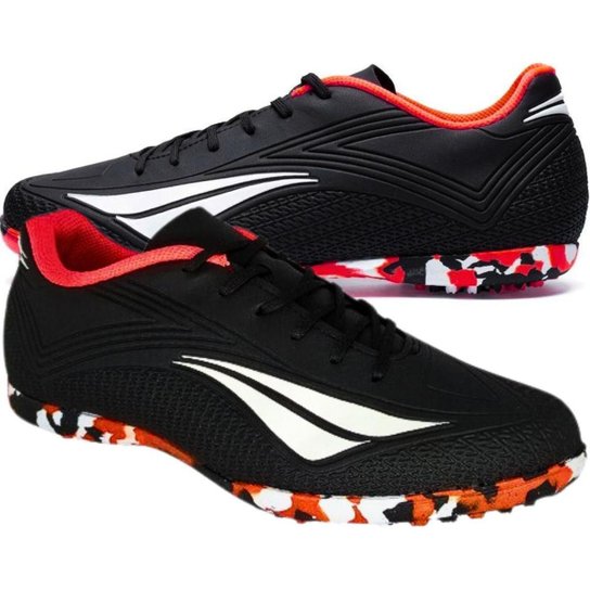 Chuteira Penalty Society Fúria XXII Masculino Original - Preto+Vermelho Menor preço em Chuteira Penalty Society Fúria XXII Masculino Original - Preto+Vermelho