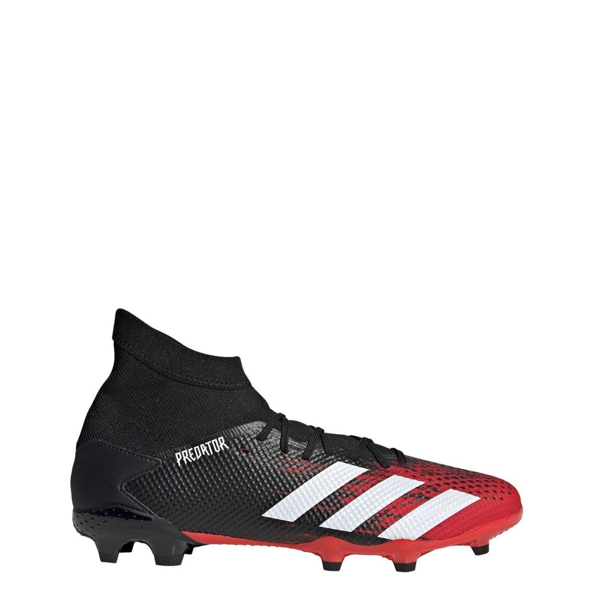 Chuteira Predator 20.3 Campo Adidas - Preto+Vermelho | Netshoes