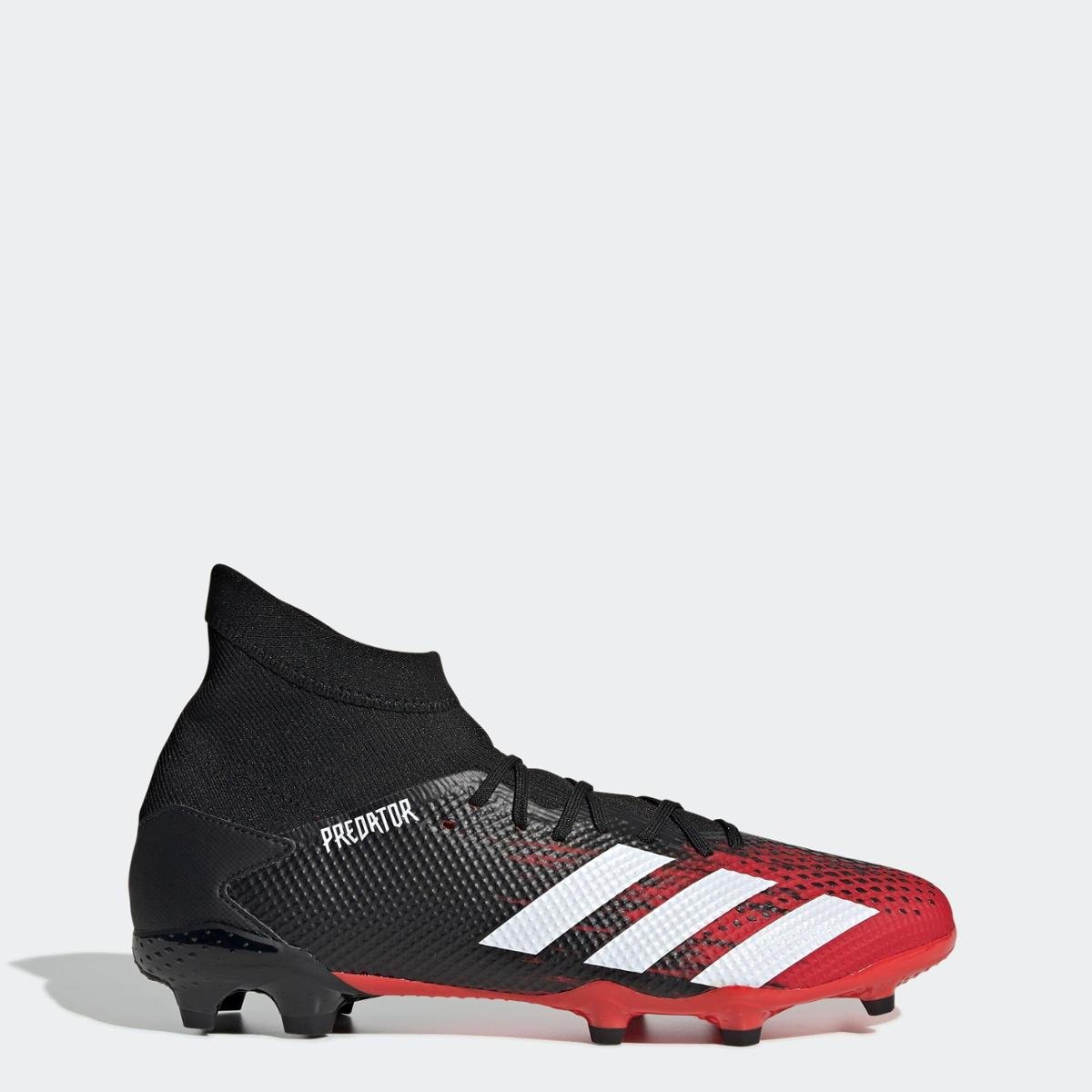 Chuteira Predator 20.3 Campo Adidas - Preto+Vermelho | Netshoes
