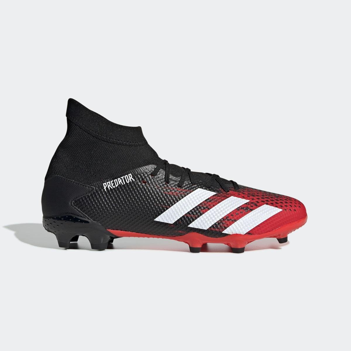 Chuteira Predator 20.3 Campo Adidas - Preto+Vermelho | Netshoes