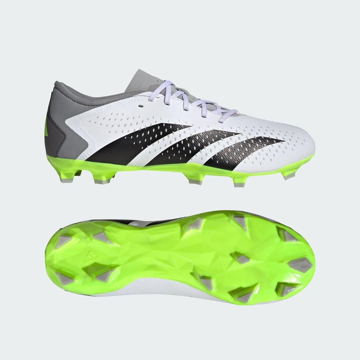 CHUTEIRA PREDATOR ACCURACY.3 L FG Adidas - Cinza+Verde | Netshoes