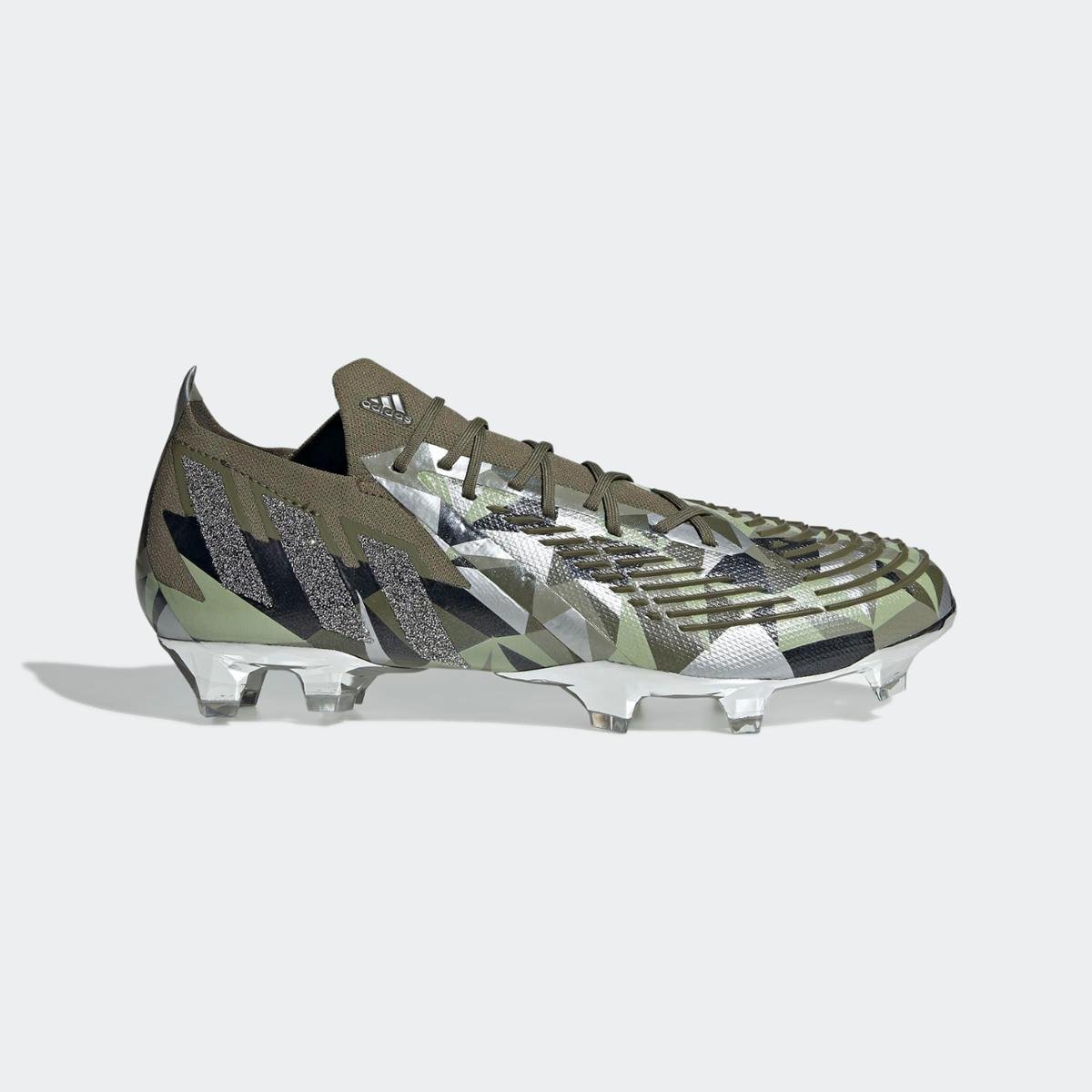 Chuteira Predator Edge Crystal.1 Campo Adidas - Verde | Netshoes